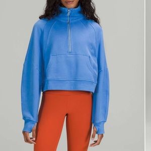 Lululemon oversized funnel neck blue Nile
